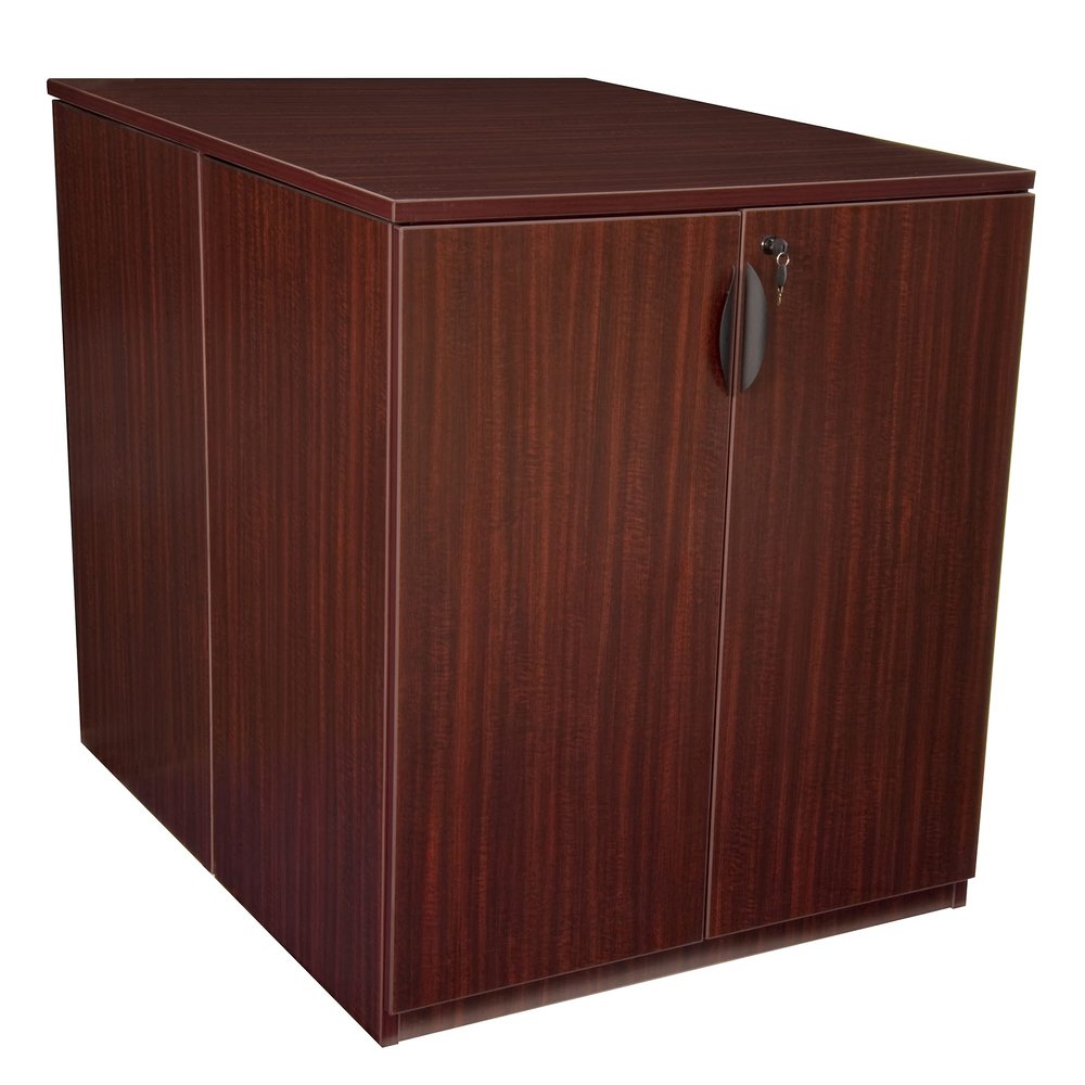 Romig Regency Legacy Stand Up Back to Back Storage Cabinet/Desk, Mahogany