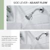Angle Simple High Flow Shower Head, Brass Swivel Joint Adjustable Shower Sprayer, G 1/2, Chrome view 4