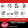 Tablecraft Roll Top Chafing Buffet Polished Stainless Steel Pan, Rectangular Full Size 7 Quart Dual Fuel Serving Tray For Commercial Foodservice, Banquets Catering Use, Slow Close Noise Reduction Lid view 3