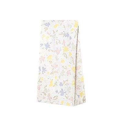 (Shimojima) Heiko Paper Bags, Gusset, Fancy Bags, S2, Pale Flowers, 5.1 x 2.6 x 9.4 inches (13 x 6.5 x 24 cm), 100 Sheets