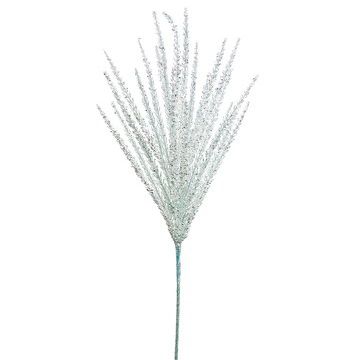 Arcadia Silk Plantation 39" Glittered Grass Spray Aqua (Pack of 12)