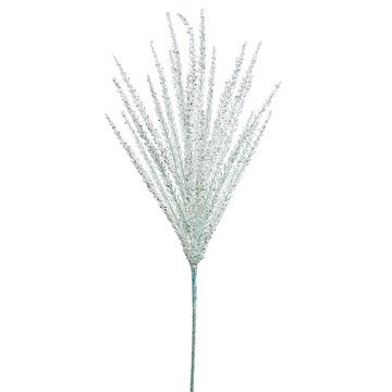 Arcadia Silk Plantation 39" Glittered Grass Spray Aqua (Pack of 12)