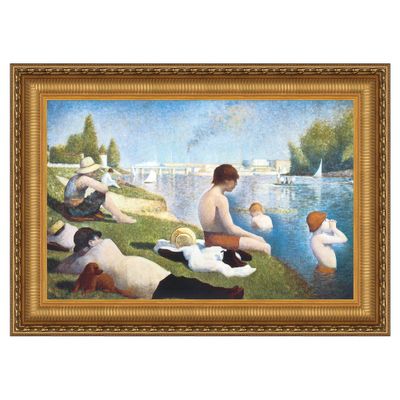 Design Toscano "Bathing at Asnieres, 1883" Canvas Replica Painting, Grande