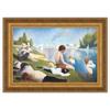 Design Toscano "Bathing at Asnieres, 1883" Canvas Replica Painting, Grande view 1
