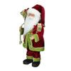 16" Red and Green Grand Imperial Santa Claus with Gift Bag Christmas Tabletop Figurine view 2