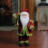 16" Red and Green Grand Imperial Santa Claus with Gift Bag Christmas Tabletop Figurine view 3