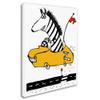 Trademark Fine Art "Zippy Zebra" Artwork by Carla Martell, 18 by 24-Inch view 2