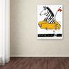 Trademark Fine Art "Zippy Zebra" Artwork by Carla Martell, 18 by 24-Inch view 3