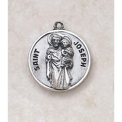1home Sterling Patron Saint Joseph The Worker Medal