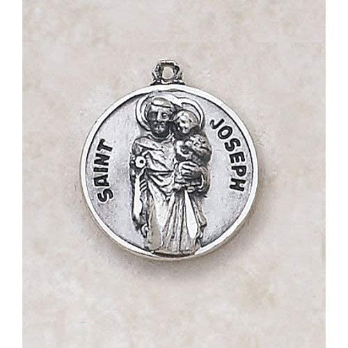 1home Sterling Patron Saint Joseph The Worker Medal