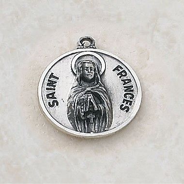 1home Sterling Patron Saint Genevieve Medal