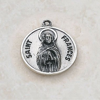1home Sterling Patron Saint Genevieve Medal