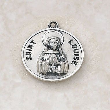 1home Sterling Patron Saint Lucy Medal
