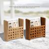 Whitecap 62502 Teak Grate-Front Magazine Rack view 3