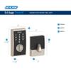 SCHLAGE BE375 CEN 622 Touch Keyless Touchscreen Electronic Deadbolt Lock, Matte Black view 3