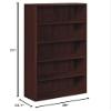 HON 105535NN 10500 Series Laminate Bookcase, Five-Shelf, 36w x 13-1/8d x 71h, Mahogany view 2
