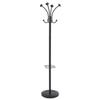 ALBA PMVIENAN Viena Coat Stand, Eight Knobs, Steel, 16w x 16d x 70-1/2h, Black view 1