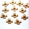 NORMA JEAN DESIGNS Dogwood Shower Hook ADD ON, Antique Gold, 12PC Set,**Free Chrome Roller Bead Hooks view 2