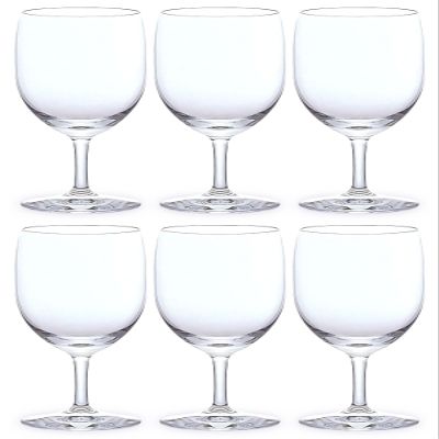ADERIA L6725 G Line Goblet Wine Glass, Clear, 11.8 fl oz (320 ml), Set of 6, Made in Japan, Unbreakable, Stylish, Red, Red Sake Cup, White, Champagne, Commercial Use, Home Use, Restaurants, Hotels,