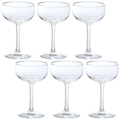 Aderia L6722 Champagne Glasses 5.1fl oz(150ml) G Line Set of 6 Made in Japan