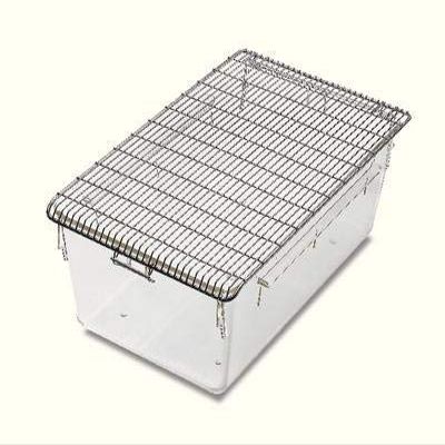 Tecniplast 1264C116 Inner Lid with Hinged Divider for Mice, Stainless Steel