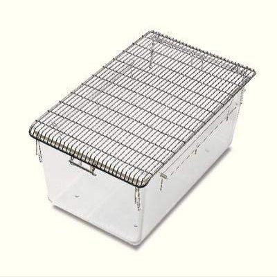 Tecniplast 1264C116 Inner Lid with Hinged Divider for Mice, Stainless Steel