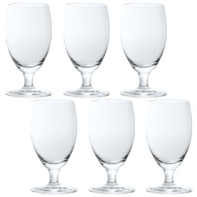ADERIA L6606 Pilsner Beer Glasses Set of 6 10.82 fl oz H-AX Placide Made in Japan
