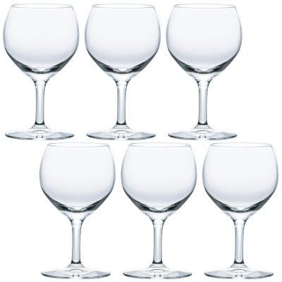 Aderia L-6661 Wine Glass, Clear, 10.1 fl oz (300 ml), Reinforced Mouth Area, 300 Wine Glasses, Set of 6, Made in Japan