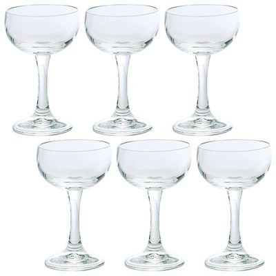 ADERIA L6601 Champagne Glasses 5.1fl oz(150ml) HAX Placide Set of 6 Made in Japan