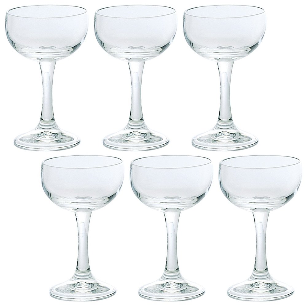 ADERIA L6601 Champagne Glasses 5.1fl oz(150ml) HAX Placide Set of 6 Made in Japan
