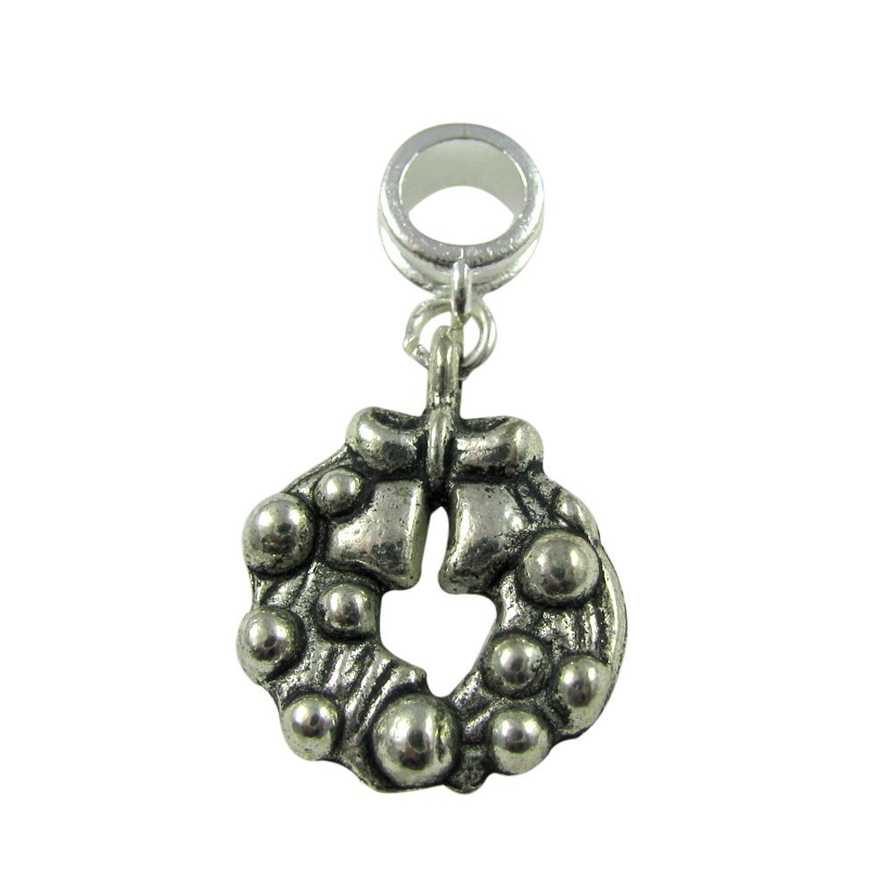 UniqueBeadsAndGifts Universal Christmas Wreath Charm
