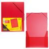 idena DIN Box File with Elastic Strap a4 red view 2