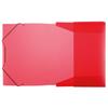 idena DIN Box File with Elastic Strap a4 red view 3