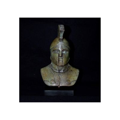 Talos Artifacts Leonidas King of Spartans Bronze Bust - Battle of Thermopylae - Lost Wax Cast
