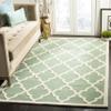 SAFAVIEH Cambridge Collection Area Rug - 5' x 8', Teal & Ivory, Handmade Moroccan Trellis Wool, Ideal for High Traffic Areas in Living Room, Bedroom (CAM312T) view 1