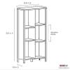 ClosetMaid 16055 Premium Adjustable 6-Cube Organizer, Black Walnut view 3