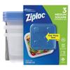 Ziploc Plastic Food Storage Container Set, Clear, Pack of 3 view 1