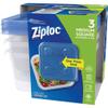 Ziploc Plastic Food Storage Container Set, Clear, Pack of 3 view 4