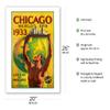 1933 Chicago Worlds Fair - Century of Progress - Santa Fe Railroad - Vintage Railroad Travel Poster by Hernando Villa c.1933 - Fine Art Matte Paper Print (Unframed) 20x26in view 2