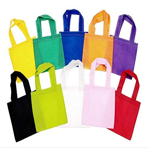 Darice Non Woven Tote Bag - Pink - 6 x 6 inches - 3 Pieces