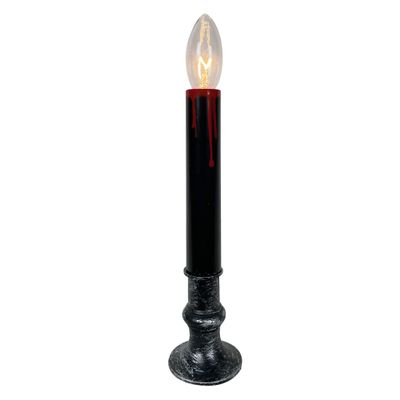 Brite Star 1 Ct 9 in Halloween Blood Drip Black Stick Candle
