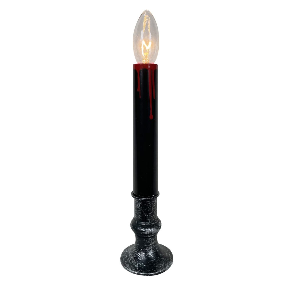 Brite Star 1 Ct 9 in Halloween Blood Drip Black Stick Candle