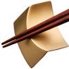 Chopstick rest ORI (satin gold finish) 0-53581-250 view 1