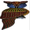 Terrapin Trading Fair Trade Wall Art: Animal Wooden Carving. Hand Painted Owl 30cm view 1