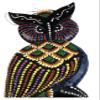 Terrapin Trading Fair Trade Wall Art: Animal Wooden Carving. Hand Painted Owl 30cm view 3