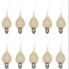 Creative Hobbies Country Style Incandescent Silicone Dipped Candle Light Bulbs (Pkg of 10 Bulbs) ~ 5 Watt Pearlized Silicone, Gold Glow view 1