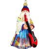 Joy To The World Glitterazzi Nashville Santa Polish Glass Christmas Ornament view 1