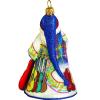 Joy To The World Glitterazzi Nashville Santa Polish Glass Christmas Ornament view 2