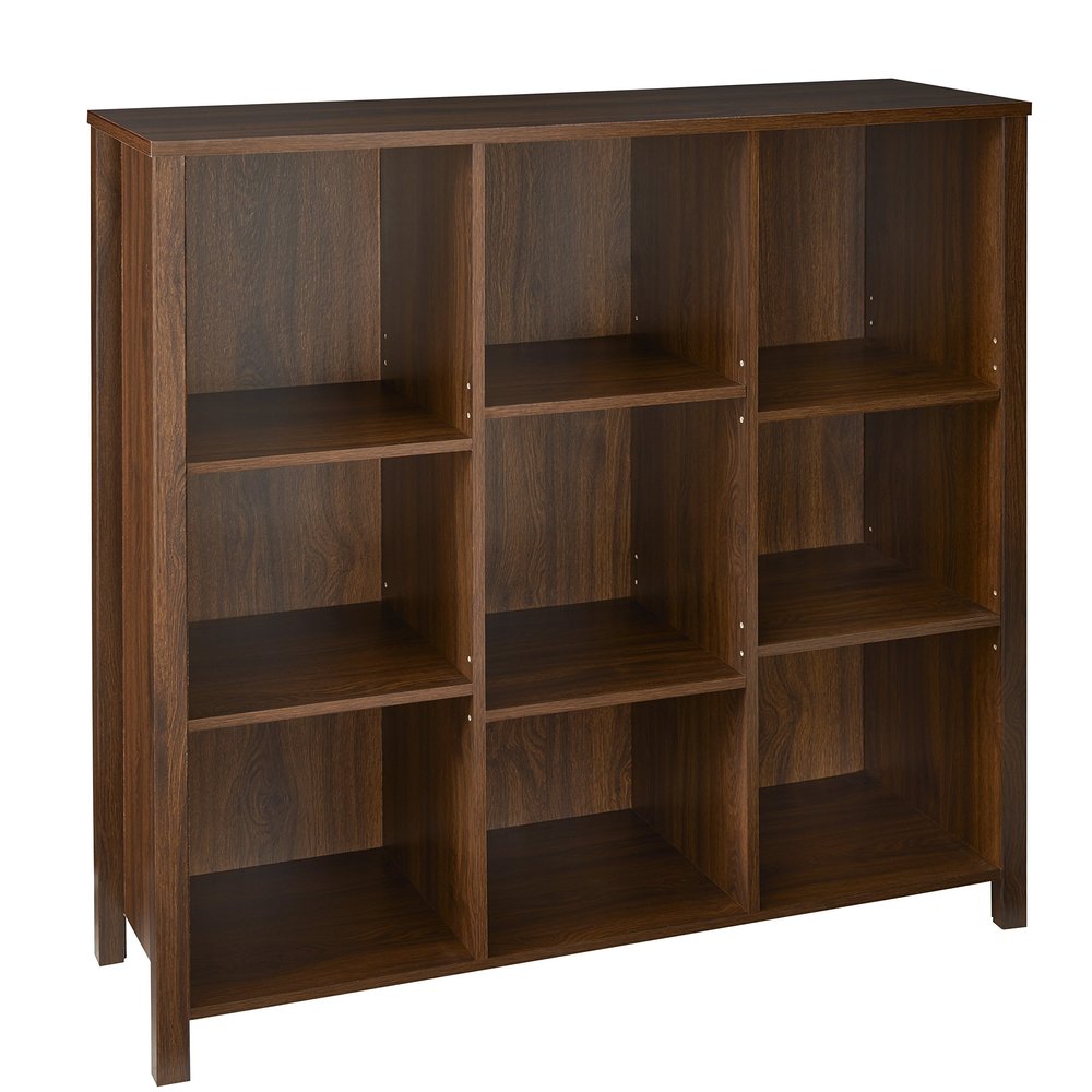ClosetMaid 16057 Premium Adjustable 9-Cube Organizer, Dark Chestnut