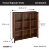 ClosetMaid 16057 Premium Adjustable 9-Cube Organizer, Dark Chestnut view 3